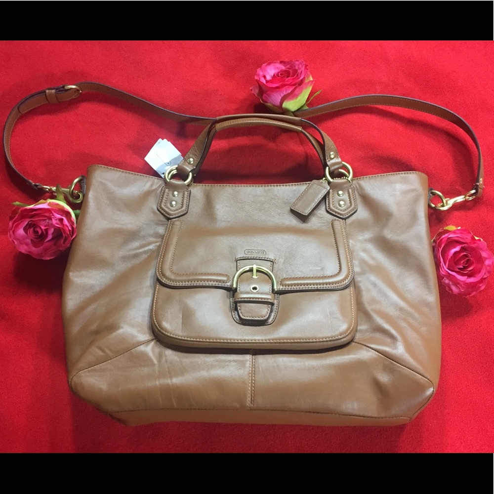 🌷NWT🌷COACH🌷Brown Saddle Soft Leather Tote 🌷🌷